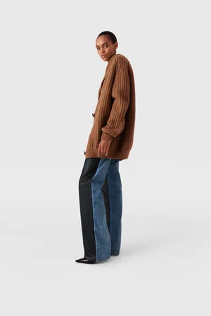 Stella McCartney Cardigan Oversize a Coste con Scollo a V, Donna,