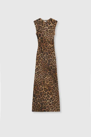 Stella McCartney Leopard Sleeveless Maxi Dress, Donna,