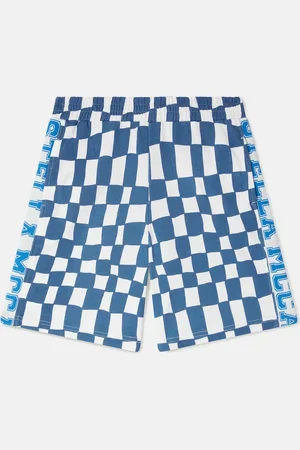 Stella McCartney Pantaloncini con Logo a Quadri,