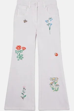 Stella McCartney Jeans con Ricamo Fiori,