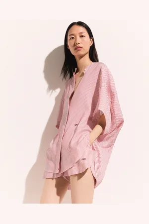 Stella McCartney Camicia a Maniche Corte a Righe, Donna,