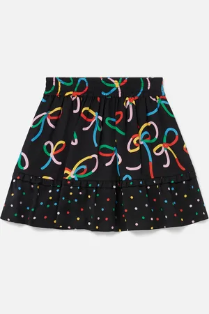 Stella McCartney Gonna a Pois con Stampa Nastro, Donna,