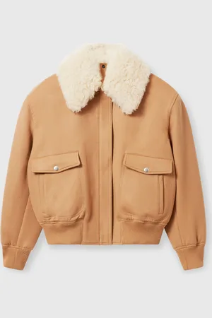 Stella McCartney Bomber in Morbido Teddy, Donna,