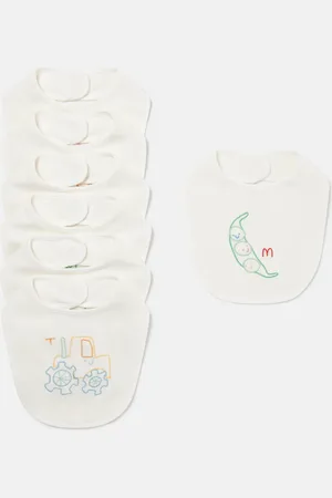 Stella McCartney Set di 7 Bavaglini Ricamati
