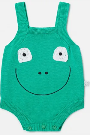 Stella McCartney Pagliaccetto con Ricamo Grafica Rana,