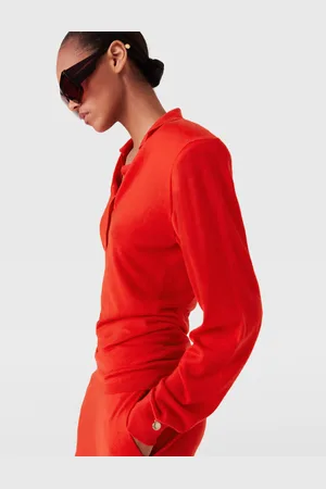 Stella McCartney Polo con Spalle Accentuate, Donna,