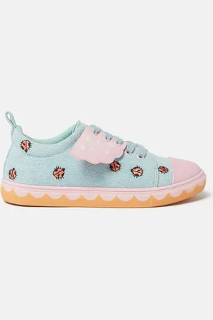 Stella McCartney Scarpe da ginnastica in tela con lacci coccinella,