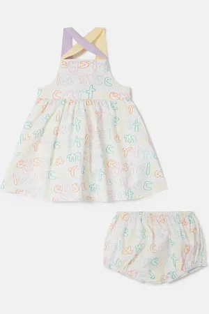 Stella McCartney Set Vestitino e Bloomer con Stampa Marchio,