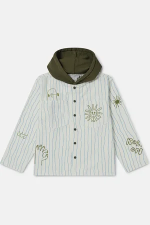 Stella McCartney Giacca con Cappuccio e Stampa Skateboard,