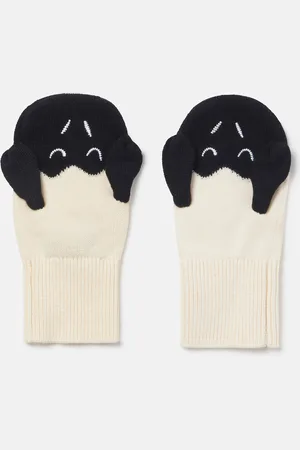 Stella McCartney Guanti Ricamati Pecora, Donna,
