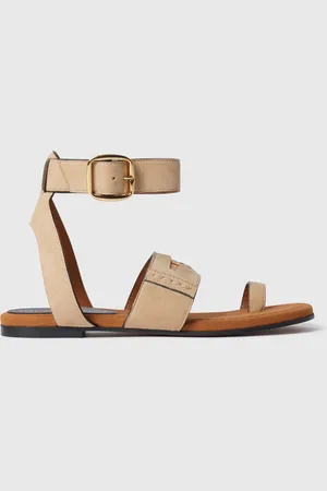 Stella McCartney Sandali Gaia con Fibbia alla Caviglia, Donna,