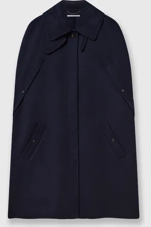 Stella McCartney Mantella a Collo Alto con Bottoni, Donna,