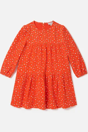 Stella McCartney Abito a Maniche Lunghe con Motivo Floreale, Donna,