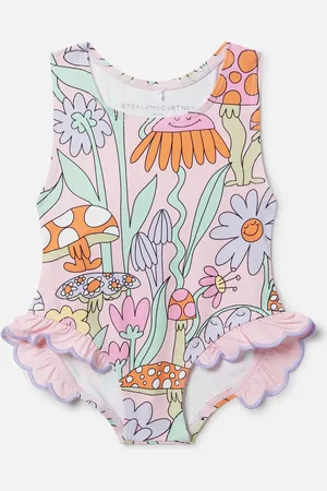 Stella McCartney Costume da bagno stampa foresta,