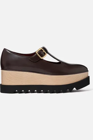 Stella McCartney Scarpe Mary Janes Elyse con Zeppa e Cinturino a T, Donna,
