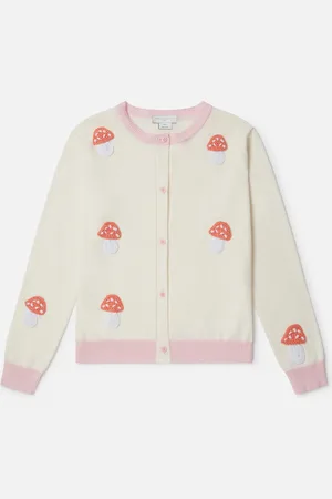 Stella McCartney Cardigan girocollo in maglia fungo velenoso,