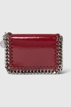Stella McCartney Portacarte con Zip Verniciato Falabella, Donna