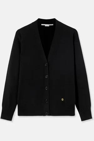 Stella McCartney Cardigan a Maniche Lunghe con Scollo Rotondo, Donna,