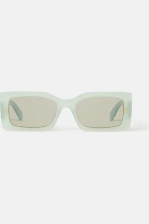 Stella McCartney Logo-Engraved Rectangular Sunglasses, Donna