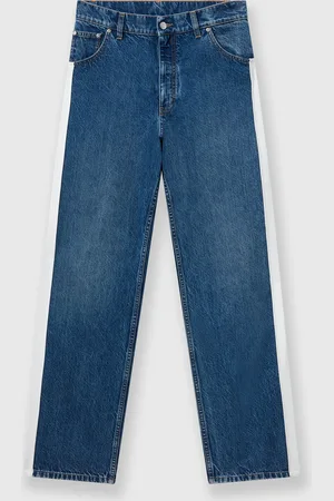 Stella McCartney Jeans a Gamba Dritta con Righe Laterali, Donna,