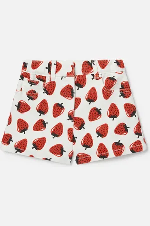 Stella McCartney Pantaloncini con Stampa Fragole,