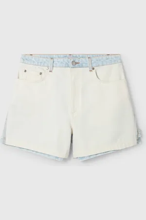 Stella McCartney Short in Denim con Pannelli, Donna,