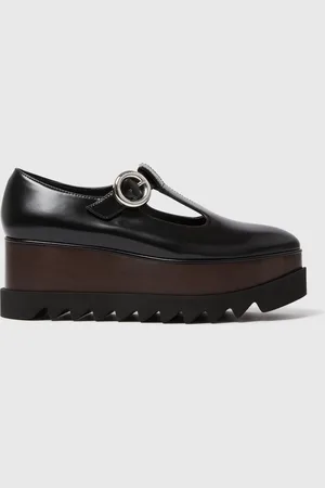 Stella McCartney Scarpe Mary Janes Elyse con Zeppa e Cinturino a T, Donna,