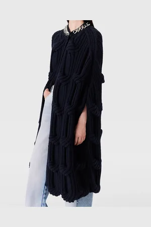 Stella McCartney Mantella Falabella con Lavorazione a Maglia Intrecciata, Donna,