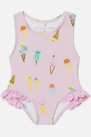 Stella McCartney Costume da Bagno con Stampa Gelati,