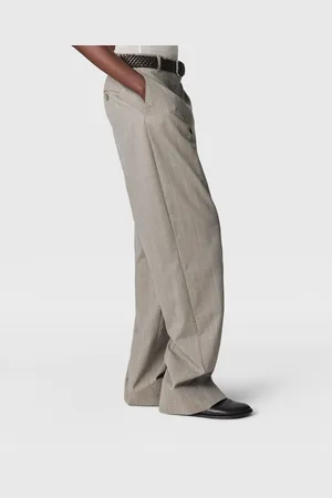 Stella McCartney Pantaloni Gessati con Gamba Slim Affusolati, Donna,