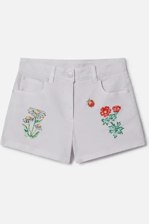 Stella McCartney Pantaloncini con Ricamo Floreale,