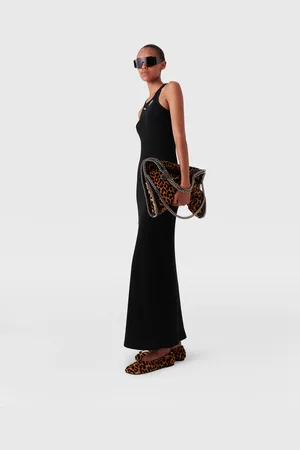 Stella McCartney Abito Midi con Catena e Logo, Donna,