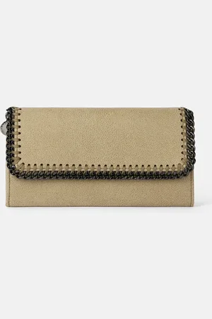 Stella McCartney Portafoglio Continental Falabella con Patta, Donna