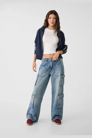 Stradivarius Jeans cargo multitasche 38