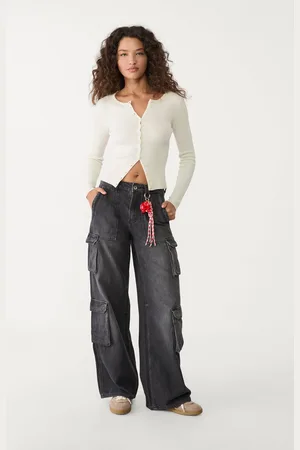 Stradivarius Jeans cargo multitasche 40