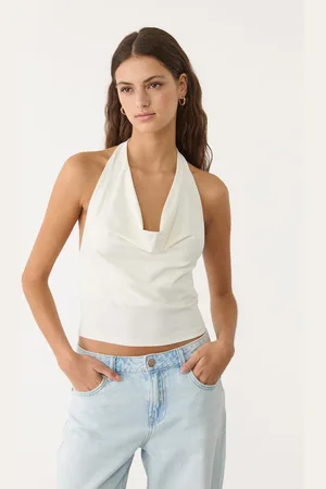 Stradivarius Top halter con scollo morbido S