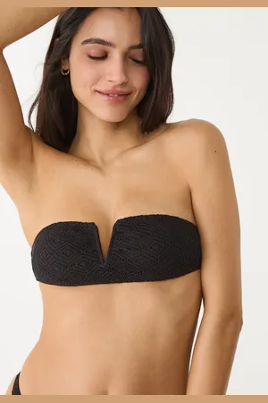 Stradivarius Top bikini fascia V crochet XS