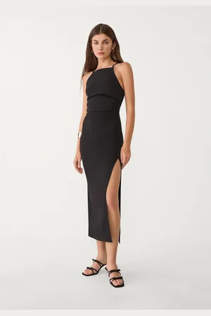 Stradivarius Vestito midi halter M