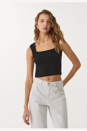 Stradivarius Top in maglia aderente XS