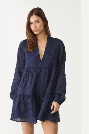 Stradivarius Vestito corto fluido ricamato XS