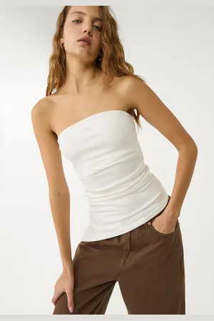 Stradivarius Top a fascia asimmetrico M