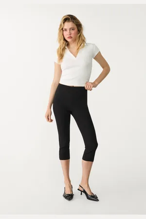 Stradivarius Pantaloni capri eleganti L