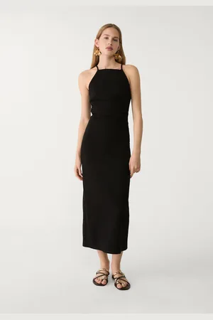 Stradivarius Vestito midi halter S