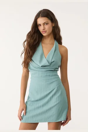 Stradivarius Vestito corto drappeggiato XS
