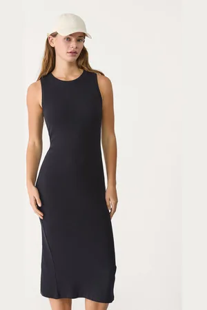 Stradivarius Vestito midi a costine S