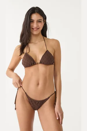 Stradivarius Top bikini a triangolo nodo L
