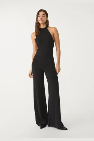 Stradivarius Tuta lunga halter schiena scoperta XS
