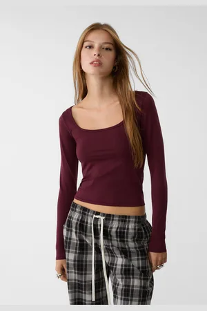 Stradivarius Maglietta a manica lunga seamless XS