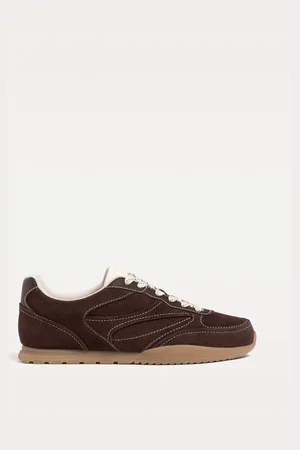 Stradivarius Sneakers in pelle scamosciata con cuciture 39