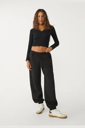 Stradivarius Pantaloni jogging in felpa boyfriend XL